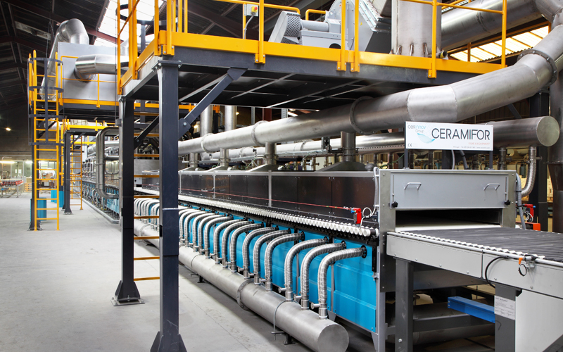 New roller kiln for CERAQUITAINE in France